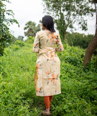 Women’s Muslin Kurti with 3/4th Sleeves