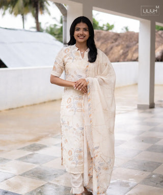 Luna Flora Organza Linen Set