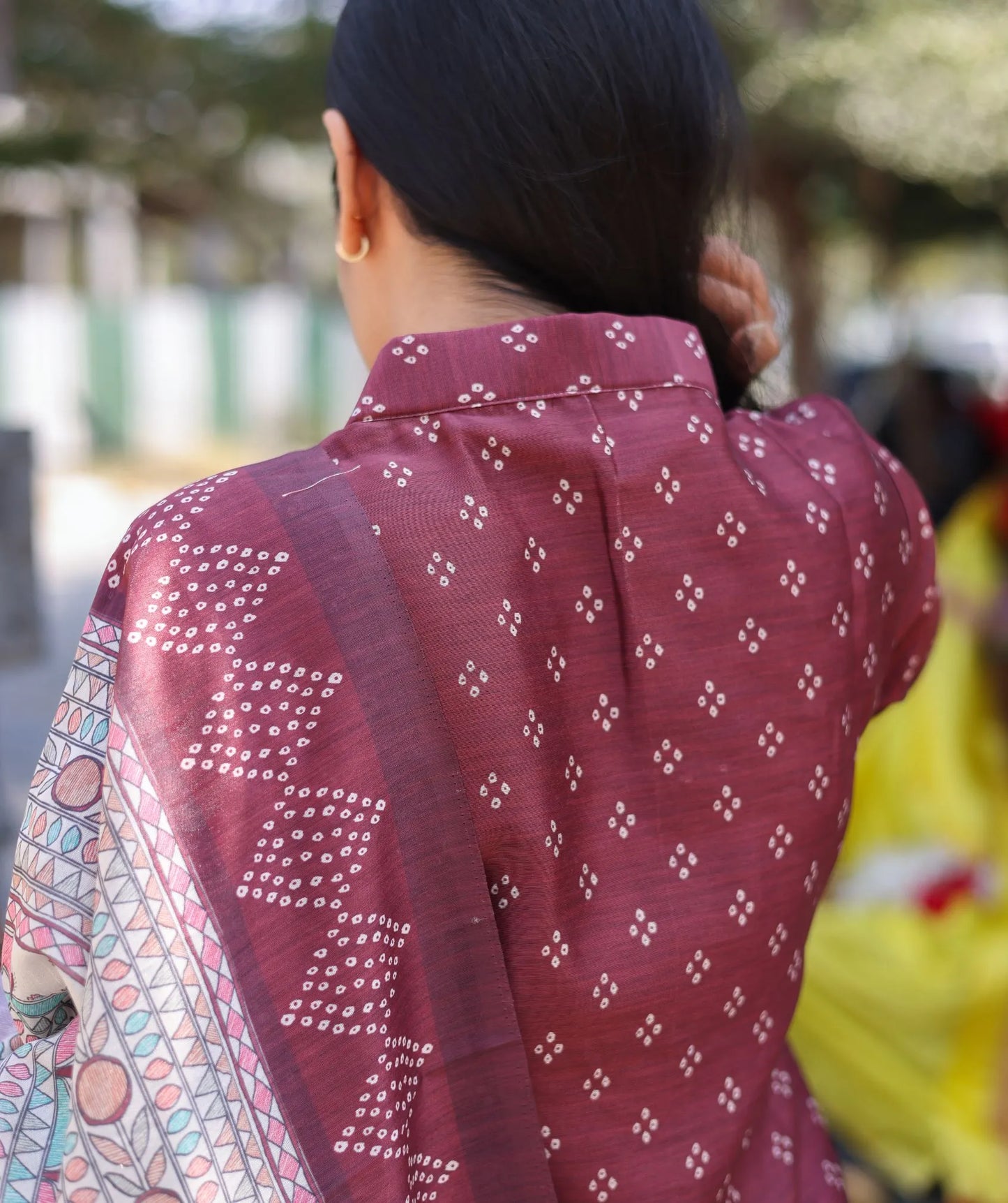 Maroon Muskan - Rose Tinted Kurti with Dupatta