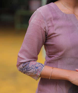 Mauve Majesty Outfit with Dupatta
