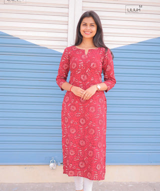 Merlot Muse Cotton Kurti