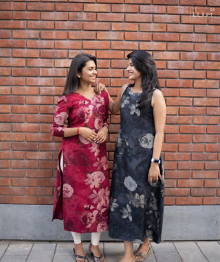 Midnight Florals print close-up