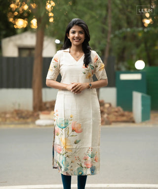 Morning Grace Muslin Kurti