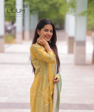 Elegant Mul Cotton Kurti in Elora Verde Shade