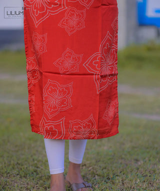 Muslin Fabric 3/4 Sleeve Kurti