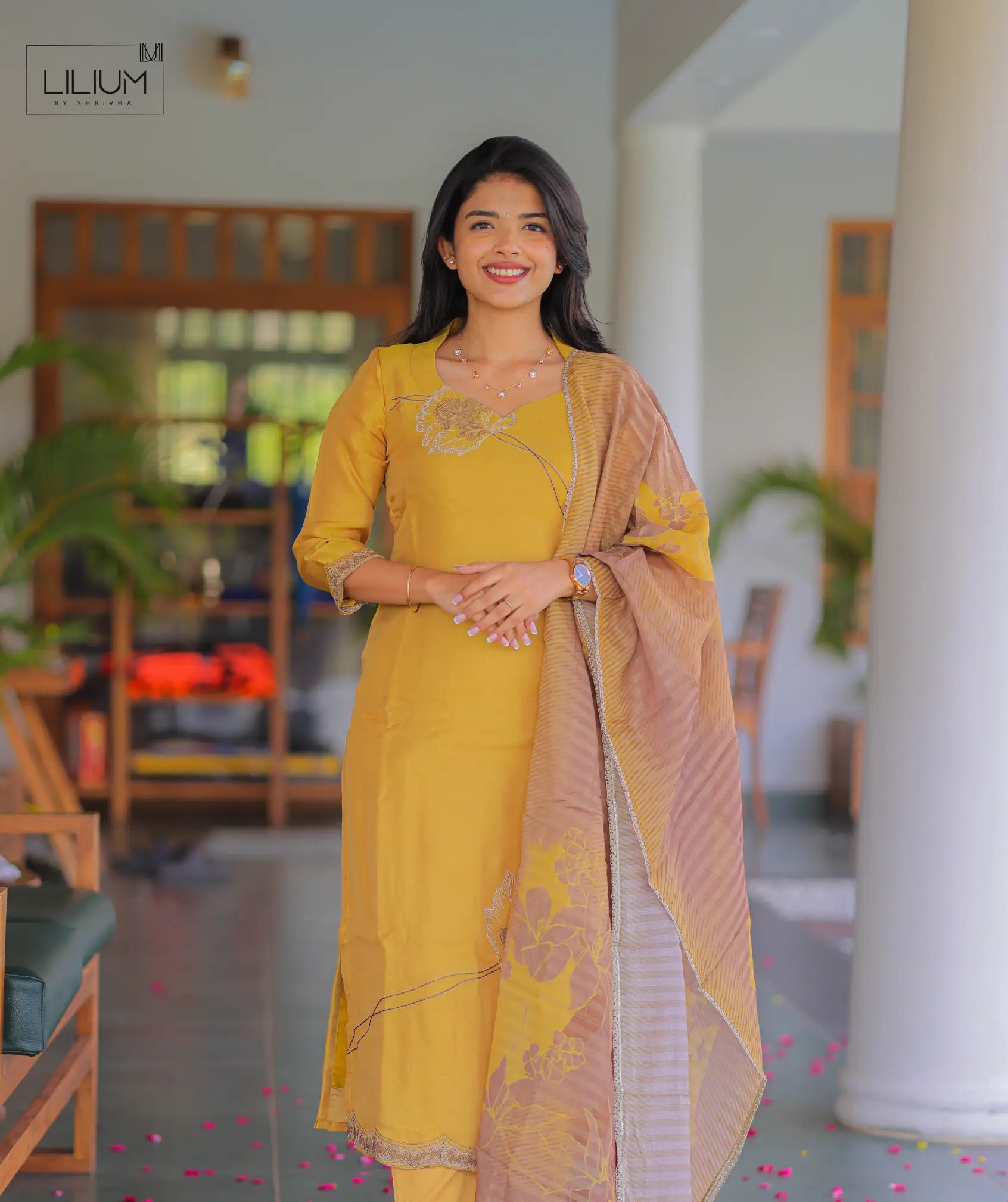 muslin silk dress Grey Color Pure Muslin Silk Hand Block With Gold Print Casual Dress Jay Vijay Prints Pvt. Ltd