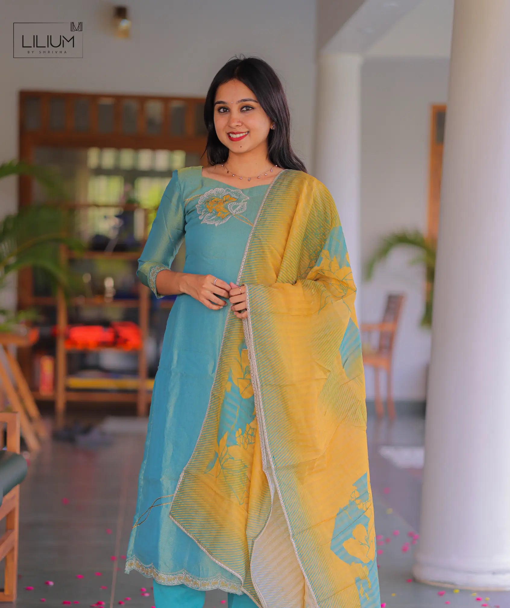 muslin silk dress Ikigai Muslin Silk Green Midi Dress