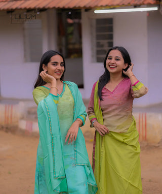 Women’s Casual Muslin Kurti Set
