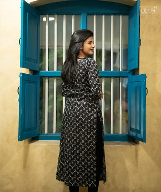 Night Garden kurti back view