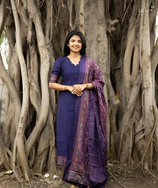 Nocturne Glow Russian Silk Kurti