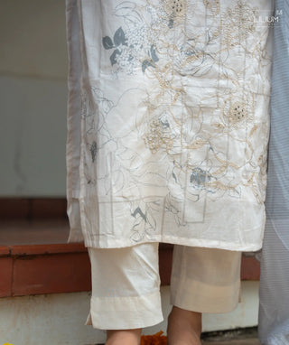 Mulberry Silk kurti set for Onam and festive celebrations