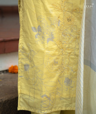Sapphire Mist kurti set for Onam and festive celebrations