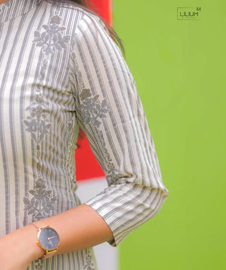 Open Slit Cotton Kurti