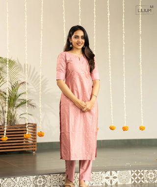 Pink Majesty Muslin Silk Co-ords