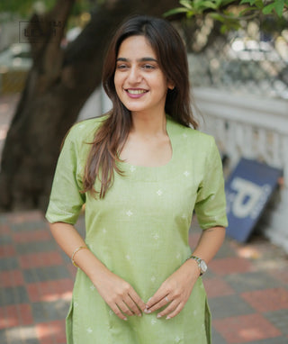 Casual wear cotton co-ord set with elbow sleeves