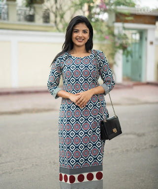 Raaga Mosaic muslin kurti front view