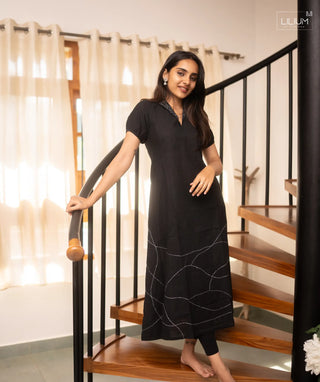 Raven Imperial Slub Cotton Kurti for Women
