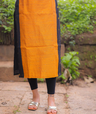Royal Amber Cotton Ethnic Kurti