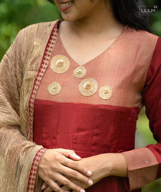 Royal Ruby Festive Outfit for Women