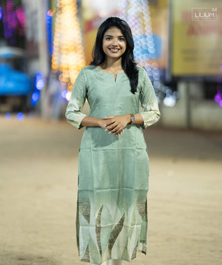 Serene Marine Muslin Kurti