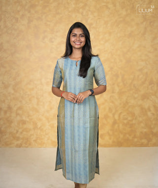 Silver-Blue Royale Kurti