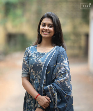 Soft Cotton A-Line Kurti Set