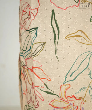 Soft lined hakoba kurti design