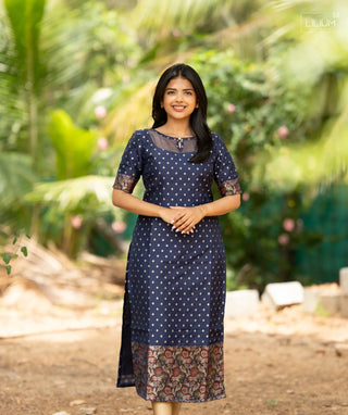 Starry Night silk kurti festive wear