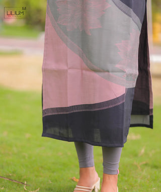 Stylish Black Cotton Kurti