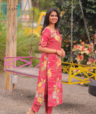 Stylish Muslin Top and Bottom