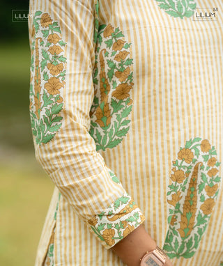 Full Sleeve Cotton Co-ords with Open Slit