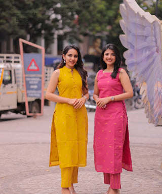 Handloom Cotton Sleeveless Co-ords for Women