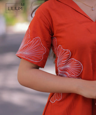 A-line kurti with simple style