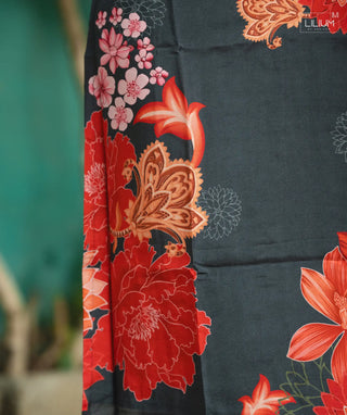 Premium Muslin Kurti with Soft Lining in Tangerine