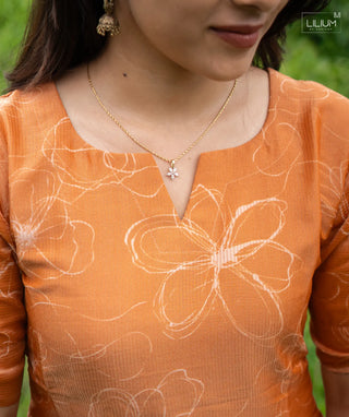 Lightweight Tissue Silk Kurti 44 Inch Length