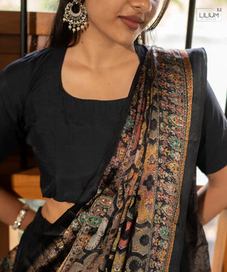 Traditional Half Saree with Hook Back Closure