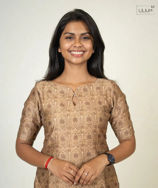 Women’s Casual Tushar Kurti with Open Slit