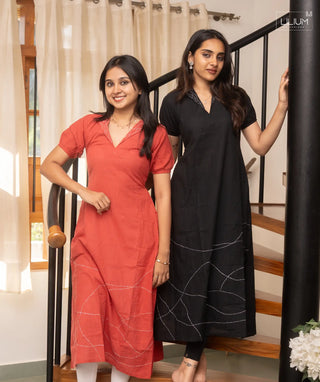 Women’s Stylish Cotton Kurti with Open Slit