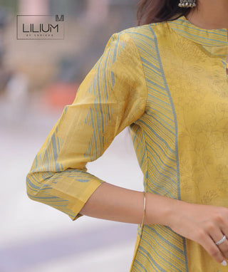 Women’s A-Line Kurti with 3/4th Sleeves