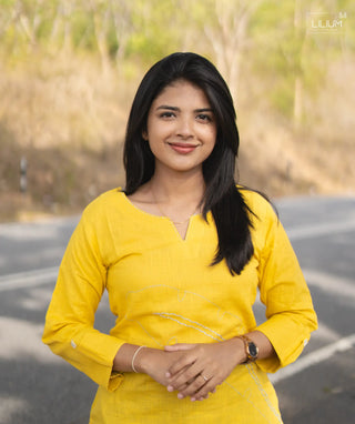 Full Sleeve Slub Cotton Co-ords Set for Women