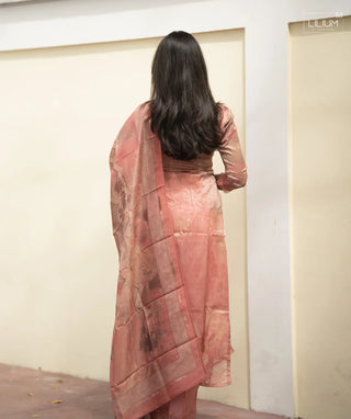 Women’s muslin dress fabric texture close-up