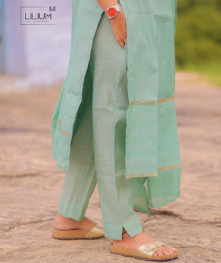 Meadow Glow cotton kurti set with pockets for casual wear