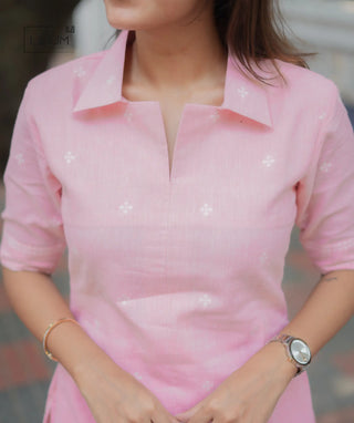 Comfortable Pink Serenade cotton outfit set