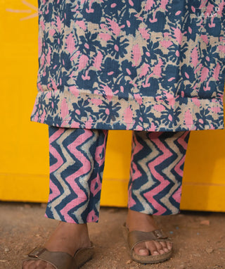 Elegant cotton co-ords with 3/4th sleeves