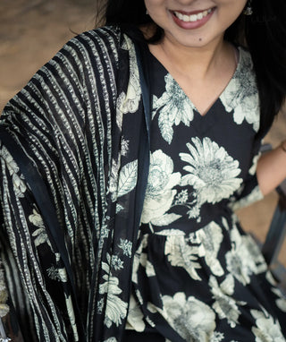 Coordinated ethnic 3 piece set with dupatta