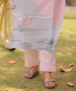 Women’s blush horizon cotton kurti for daily wear