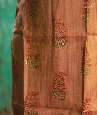 Close-up of muslin silk fabric texture