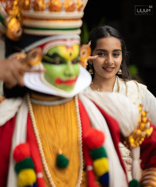 Onam celebration dress with pockets and lining