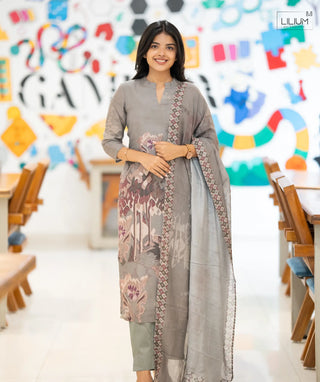 3-piece ethnic set for festive casual wear