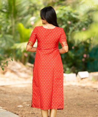 Premium silk festive kurti with lining